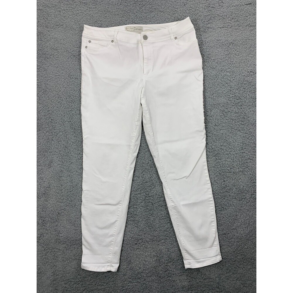 EST. 1946 Denim Contemporary 14 White Jeans 4 Pocket Design
